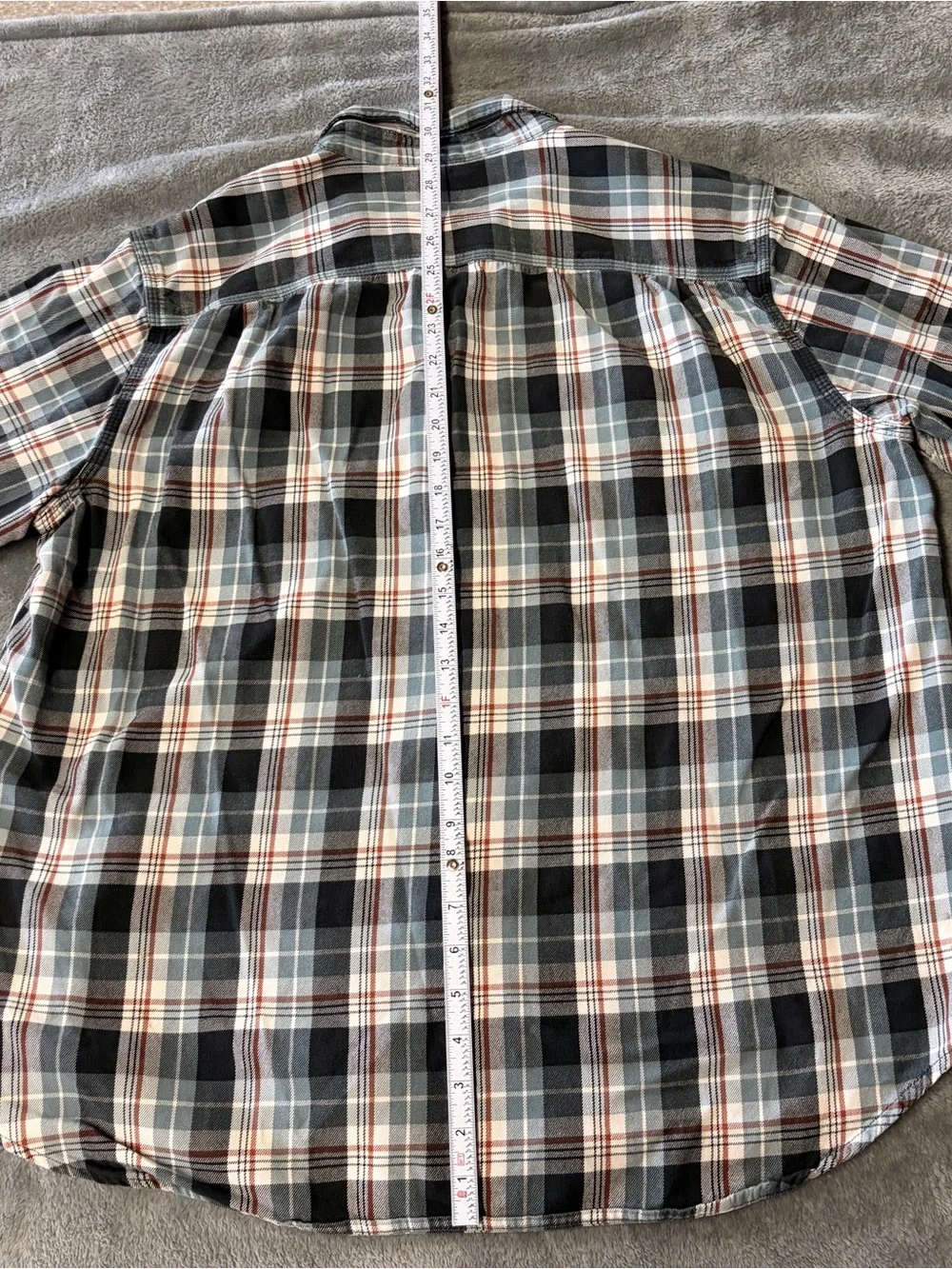 Carhartt Men's Plaid Button-Down Shirt - Black, Blue & White